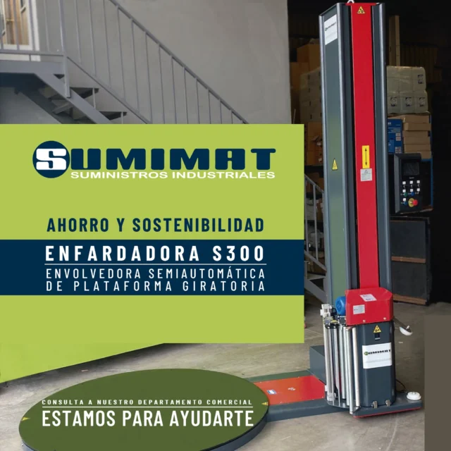 📣 ENFARDADORA S300- MENOR CONSUMO DE FILM, MAYOR AHORRO, DISMINUIMOS RESIDUOS, UN SISTEMA MÁS SOSTENIBLE Y ECOLÓGICO
Si eres cliente tienes más información en tu mail, si no,
📞llámanos al 964 10 09 02 o 📩 escríbenos un mail sumimat@sumimat.com
¡Estamos para ayudarte!
#menosplastico  #ENFARDADORAS300 #sumimat #suministrosindustriales #ahorrointeligente