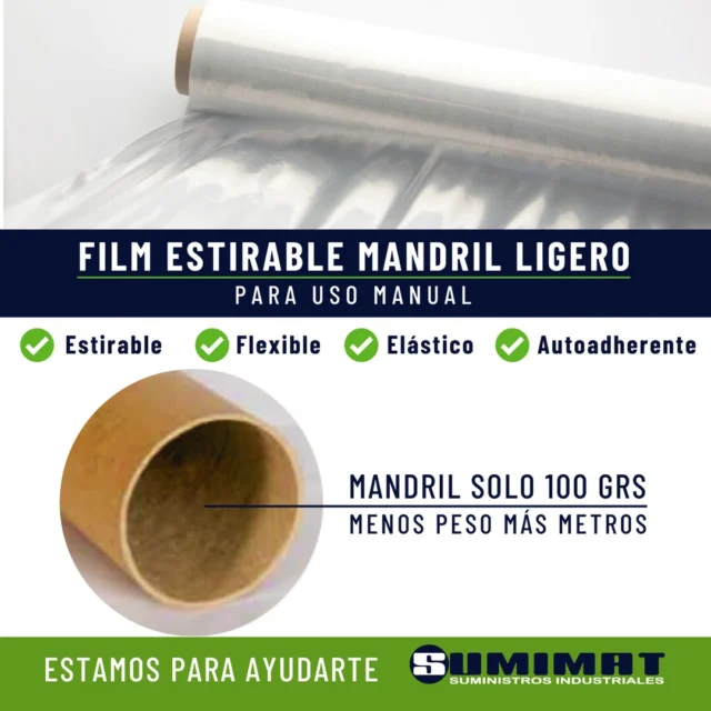 📣 🔝🔝FILM ESTIRABLE para uso MANUAL con MANDIL LIGERO, MÁS CANTIDAD DE FILM.🥳
Si eres cliente tiene más información en tu mail.
📞Llámanos al 964 10 09 02 o 📩 escríbenos un mail sumimat@sumimat.com
¡Estamos para ayudarte!
#films #Embalaje #embalajeindustrial #proteccionembalaje #sumimat #suministrosindustriales #ahorrointeligente