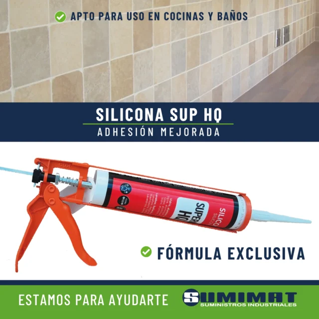 📣🔝FÓRMULA EXCLUSIVA SILICONA SUP HQ🌟
La silicona acética con mayor adhesión del mercado.
 ✍️Si eres cliente tiene más información en tu mail.
APTO PARA BAÑOS Y COCINAS 
📞Llámanos al 964 10 09 02 o 📩 escríbenos un mail sumimat@sumimat.com
¡Estamos para ayudarte!