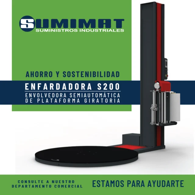 📣 ENFARDADORA S200- MAQUINARIA TOTALMENTE PERSONALIZABLE.
Si eres cliente tiene más información en tu mail, si no,
📞Llámanos al 964 10 09 02 o 📩 escríbenos un mail sumimat@sumimat.com
¡Estamos para ayudarte!
#menosplastico  #ENFARDADORAS200 #sumimat #suministrosindustriales #ahorrointeligente