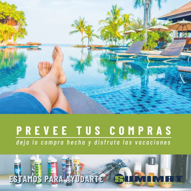 LLEGAN LAS VACACIONES!🌴
Descárgate nuestro catálogo de productos, haz tus compras con anticipación y asegúrate de disfrutar al máximo.
Queremos que no te falte de nada.
👉Pedidos por whatsapp 964 10 09 02 o por mail en sumimat@sumimat.com
Descarga aquí nuestro catálogo: https://bit.ly/3y9DlG4
🆘 Tenemos abierto todo el verano.
#suministrosindustriales #verano2023 #sumimat #verano23